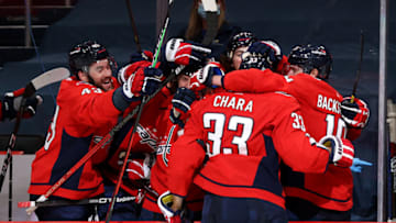 Zdeno Chara #33 of the Washington Capitals. (Photo by Rob Carr/Getty Images)
