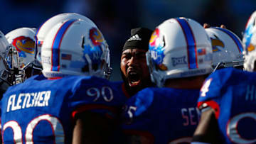 LAWRENCE, KS - SEPTEMBER 12: Defensive end Ben Goodman