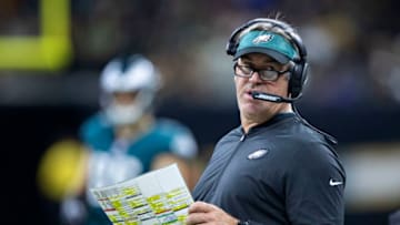 NEW ORLEANS, LA - NOVEMBER 18: Head Coach Doug Pederson of the Philadelphia Eagles on the sidelines during a game against the New Orleans Saints at Mercedes-Benz Superdome on November 18, 2018 in New Orleans, Louisiana. The Saints defeated the Eagles 48-7. (Photo by Wesley Hitt/Getty Images)