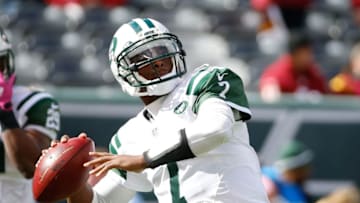 Geno Smith in better dasy with the New York Jets. Mandatory Credit: Vincent Carchietta-USA TODAY Sports