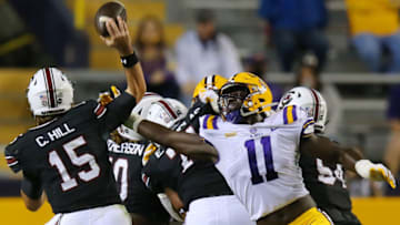 Collin Hill #15 of the South Carolina Gamecocks. (Photo by Jonathan Bachman/Getty Images)