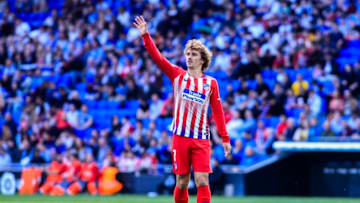 Antoine Griezmann of Atletico de Madrid during the La Liga match between RCD Espanyol and Atletico de Madrid in RCD Stadium in Barcelona 04 of May of 2019, Spain. (Photo by Xavier Bonilla/NurPhoto via Getty Images)