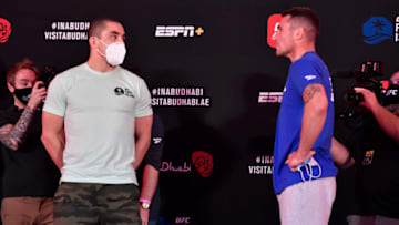 Robert Whittaker and Darren Till (Photo by Jeff Bottari/Zuffa LLC via Getty Images)
