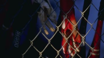 8 Jul 1998: A general view of a batting glove during the USA Softball Challenge at Erv Ling Field in Portland, Oregon. Team USA defeated the Allstars 3-0. Mandatory Credit: Harry How /Allsport