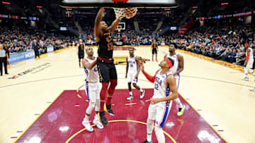 Cleveland Cavaliers center Tristan Thompson dunks the ball. (Photo by Jason Miller/Getty Images)
