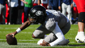 Coach Prime's closest star Colorado football transfer was advised to sit out in the Buffs' season finale against Utah on November 25 Mandatory Credit: Ron Chenoy-USA TODAY Sports