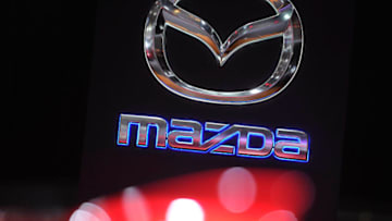 GENEVA, SWITZERLAND - MARCH 02: A Mazda logo is displayed during the Geneva Motor Show 2016 on March 2, 2016 in Geneva, Switzerland. (Photo by Harold Cunningham/Getty Images)