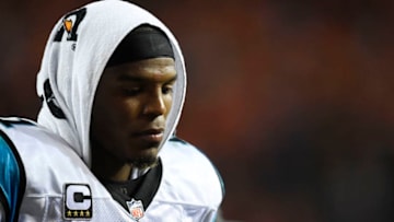 DENVER, CO - SEPTEMBER 08: Cam Newton (1) of the Carolina Panthers walks off the field after the fourth quarter of the Denver Broncos' 21-20 win. The Denver Broncos hosted the Carolina Panthers on Thursday, September 8, 2016. (Photo by Helen H. Richardson/The Denver Post via Getty Images)