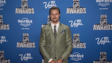 Jun 22, 2016; Las Vegas, NV, USA; Ottawa Senators defenseman Erik Karlsson walks the red carpet during the 2016 NHL Awards at Hard Rock Hotel and Casino. Mandatory Credit: Joshua Dahl-USA TODAY Sports