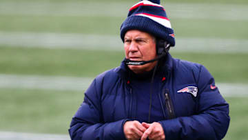 FOXBOROUGH, MA - JANUARY 03: Head coach Bill Belichick of the New England Patriots (Photo by Adam Glanzman/Getty Images)
