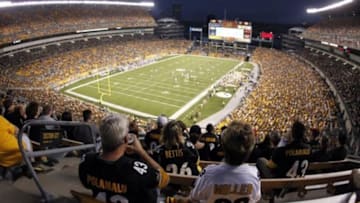 Aug 10, 2013; Pittsburgh, PA, USA; General view as the Pittsburgh Steelers host the New York Giants during the second quarter at Heinz Field. The New York Giants won 18-13. Mandatory Credit: Charles LeClaire-USA TODAY Sports