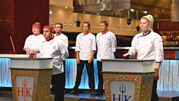 HELL'S KITCHEN: Contestants in the “A Game Show From Hell” episode airing Aug 9 (8:00-9:01PM ET/PT) on FOX. CR: Scott Kirkland / FOX. © 2021 FOX MEDIA LLC.