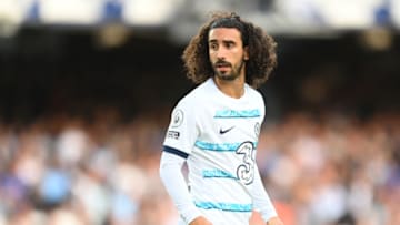 LIVERPOOL, ENGLAND - AUGUST 06: Marc Cucurella of Chelsea looks on after the final whistle of the Premier League match between Everton FC and Chelsea FC at Goodison Park on August 06, 2022 in Liverpool, England. (Photo by Michael Regan/Getty Images)