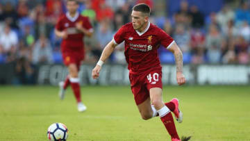 BIRKENHEAD, ENGLAND - JULY 12: Ryan Kent of Liverpool during a pre-season friendly match between Tranmere Rovers and Liverpool at Prenton Park on July 12, 2017 in Birkenhead, England. (Photo by Alex Livesey/Getty Images)