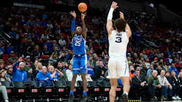 Duke basketball forward Mark Mitchell (Troy Wayrynen-USA TODAY Sports)