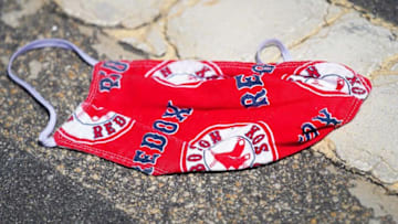 A discarded Boston Red Sox facial mask on the streets of Portsmouth from August 2020.Red Sox Mask