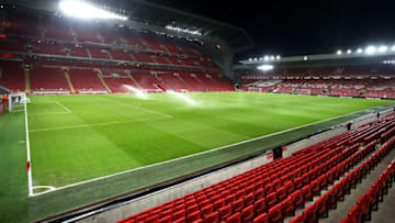 LIVERPOOL, ENGLAND - JANUARY 25: A general view from inside the stadium prior to the EFL Cup Semi-Final Second Leg match between Liverpool and Southampton at Anfield on January 25, 2017 in Liverpool, England. (Photo by Julian Finney/Getty Images)