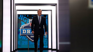 CHICAGO, IL - APRIL 28: NFL Commissioner Roger Goodell walks to the podium during the first round of the 2016 NFL Draft at the Auditorium Theatre of Roosevelt University on April 28, 2016 in Chicago, Illinois. (Photo by Jon Durr/Getty Images)