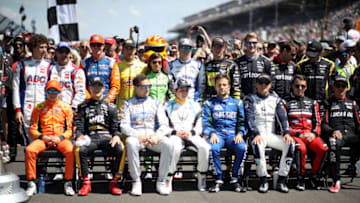 INDIANAPOLIS, IN - MAY 27: Drivers pose for a photo prior to the 102nd Running of the Indianapolis 500 at Indianapolis Motorspeedway on May 27, 2018 in Indianapolis, Indiana. (Photo by Chris Graythen/Getty Images)