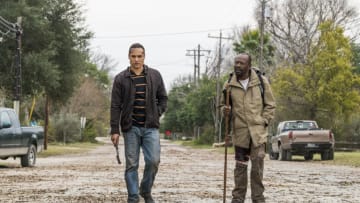 Frank Dillane as Nick Clark, Lennie James as Morgan Jones - Fear the Walking Dead _ Season 4, Episode 3 - Photo Credit: Richard Foreman, Jr/AMC