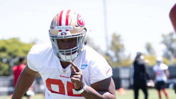 Drake Jackson #95 of the San Francisco 49ers (Photo by Michael Zagaris/San Francisco 49ers/Getty Images)