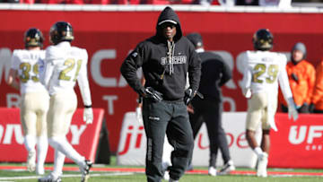 Coach Prime was accused of being a hypocrite over his comments about how Colorado football can survive on the recruiting trail (Photo by Chris Gardner/Getty Images)