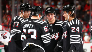 New Jersey Devils center Jack Hughes #86 (Photo by Rich Graessle/Getty Images)