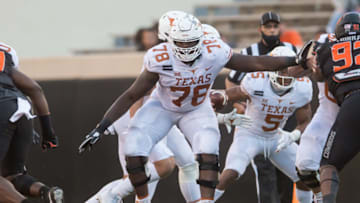 Denzel Okafor, Texas Football Mandatory Credit: Texas won 41-34. Brett Rojo-USA TODAY Sports