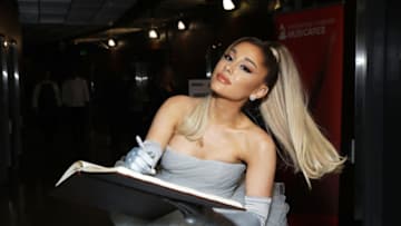 LOS ANGELES, CALIFORNIA - JANUARY 26: Ariana Grande is seen at the GRAMMY Charities Signings during the 62nd Annual GRAMMY Awards at STAPLES Center on January 26, 2020 in Los Angeles, California. (Photo by Robin Marchant/Getty Images for The Recording Academy)