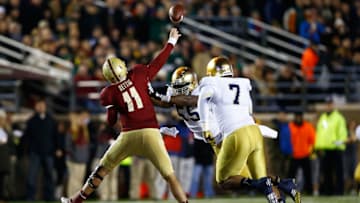 CHESTNUT HILL, MA - NOVEMBER 10: Chase Rettig