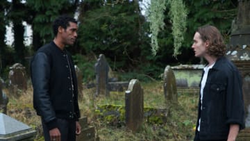 Parker Sawyers as Ransome Fayrweather, Toby Regbo as Jack Blackfriar - A Discovery of Witches _ Season 3, Episode 3 - Photo Credit: Simon Ridgway/AMCN/SkyUK