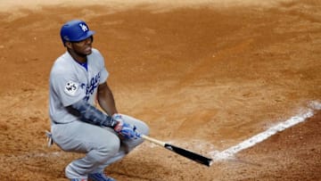 HOUSTON, TX - OCTOBER 27: Yasiel Puig (Photo by Bob Levey/Getty Images)