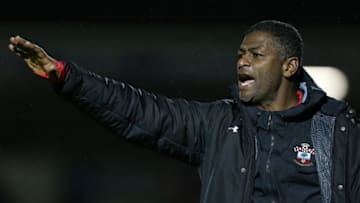 NORTHAMPTON, ENGLAND - NOVEMBER 07: Southampton U23 coach Radhi Jaidi looks on during the Checkatrade Trophy match between Northampton Town and Southampton U23 at Sixfields on November 7, 2017 in Northampton, England. (Photo by Pete Norton/Getty Images)