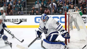 Jack Campbell of the Toronto Maple Leafs. (Photo by Ezra Shaw/Getty Images)