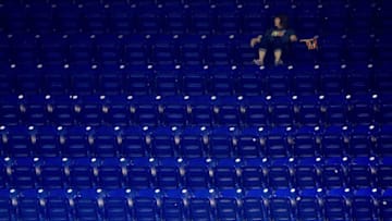 MIAMI, FL - SEPTEMBER 06: Fans watch during a game between the Miami Marlins and the Washington Nationals at Marlins Park on September 6, 2017 in Miami, Florida. (Photo by Mike Ehrmann/Getty Images)