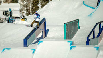 VAIL, CO - MARCH 6: Marcus Kleveland of Norway during Men's Slopestyle practice of the 2018 Burton U.S. Open on March 6, 2018 in Vail, Colorado. (Photo by Daniel Milchev/Getty Images)