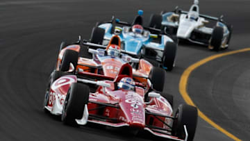 LONG POND, PA - JULY 6 : Scott Dixon of New Zealand drives the #9 Target Chip Ganassi Racing Honda during practice for the Pocono INDYCAR 400 at Pocono Raceway on July 6, 2013 in Long Pond, Pennsylvania. (Photo by Jeff Zelevansky/Getty Images)