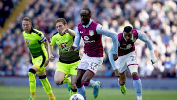 BIRMINGHAM, ENGLAND - APRIL 15: Albert Adomah of Aston Villa during the Sky Bet Championship match between Aston Villa and Reading at Villa Park on April 15, 2017 in Birmingham, England. (Photo by Neville Williams/Aston Villa FC via Getty Images)