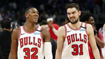 Kris Dunn, Tomas Satoransky, Chicago Bulls Mandatory Credit: Raj Mehta-USA TODAY Sports