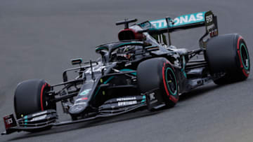 Lewis Hamilton, Mercedes, Formula 1 (Photo by STEPHANIE LECOCQ/POOL/AFP via Getty Images)