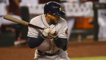 Houston Astros' George Springer (Photo by Norm Hall/Getty Images)