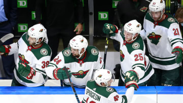 Jared Spurgeon #46 of the Minnesota Wild. (Photo by Jeff Vinnick/Getty Images)