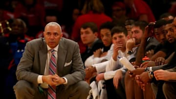 NEW YORK, NY - MARCH 09: Head coach Dave Leitao of the DePaul Blue Demons. (Photo by Elsa/Getty Images)