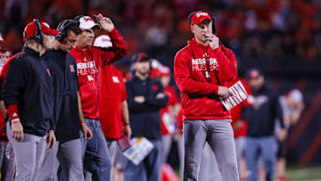 CHAMPAIGN, IL - SEPTEMBER 21: Head coach Scott Frost of the Nebraska Cornhuskers is seen during the game against the Illinois Fighting Illini at Memorial Stadium on September 21, 2019 in Champaign, Illinois. (Photo by Michael Hickey/Getty Images)