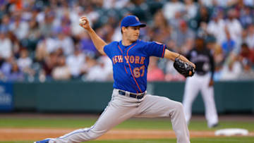DENVER, CO - JUNE 20: Starting pitcher Seth Lugo #67 of the New York Mets delivers to home plate during the first inning against the Colorado Rockies at Coors Field on June 20, 2018 in Denver, Colorado. (Photo by Justin Edmonds/Getty Images)