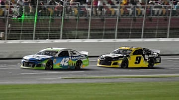 Kyle Larson, Chase Elliott, NASCAR - Mandatory Credit: Jasen Vinlove-USA TODAY Sports