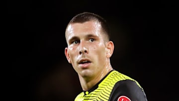 LONDON, ENGLAND - AUGUST 27: Pierre-Emile Hojbjerg of Southampton looks on during the Carabao Cup Second Round match between Fulham and Southampton at Craven Cottage on August 27, 2019 in London, England. (Photo by James Chance/Getty Images)