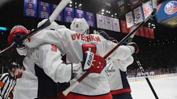 Jakub Vrana, Alex Ovechkin, Washington Capitals (Photo by Bruce Bennett/Getty Images)