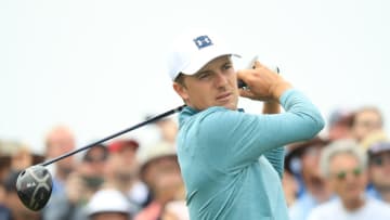 PEBBLE BEACH, CALIFORNIA - JUNE 13: Jordan Spieth of the United States plays a shot from the ninth tee during the first round of the 2019 U.S. Open at Pebble Beach Golf Links on June 13, 2019 in Pebble Beach, California. (Photo by Andrew Redington/Getty Images)