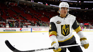 Zach Whitecloud for the Vegas Golden Knights.(Photo by Jared C. Tilton/Getty Images)